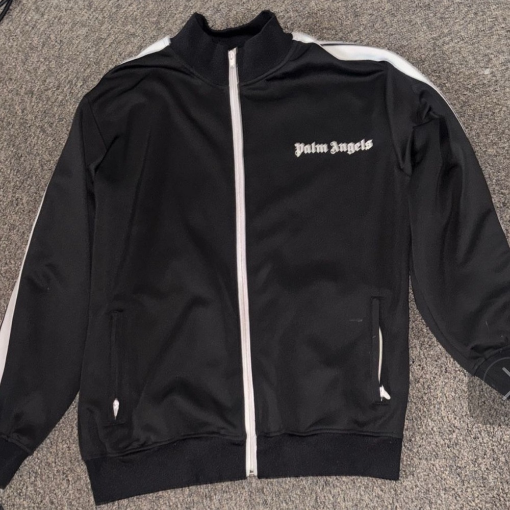Palm Angels Black and White Track Jacket